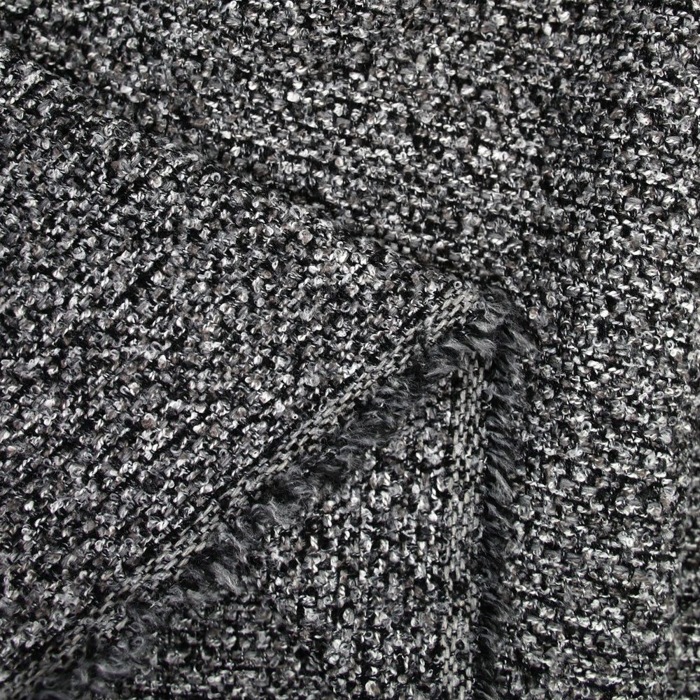 Polyester bouclettes fantaisie gris - Image 3
