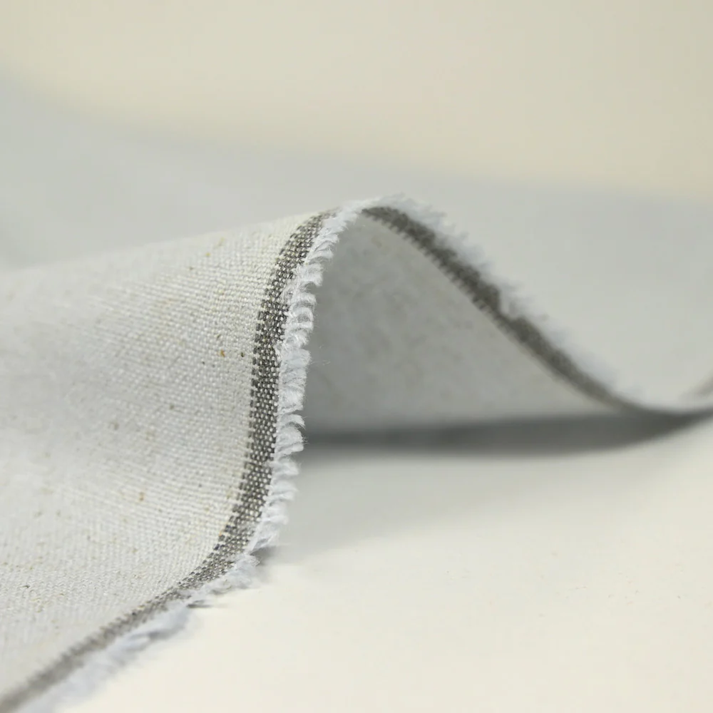 Lin viscose moucheté gris bleuté - Image 4