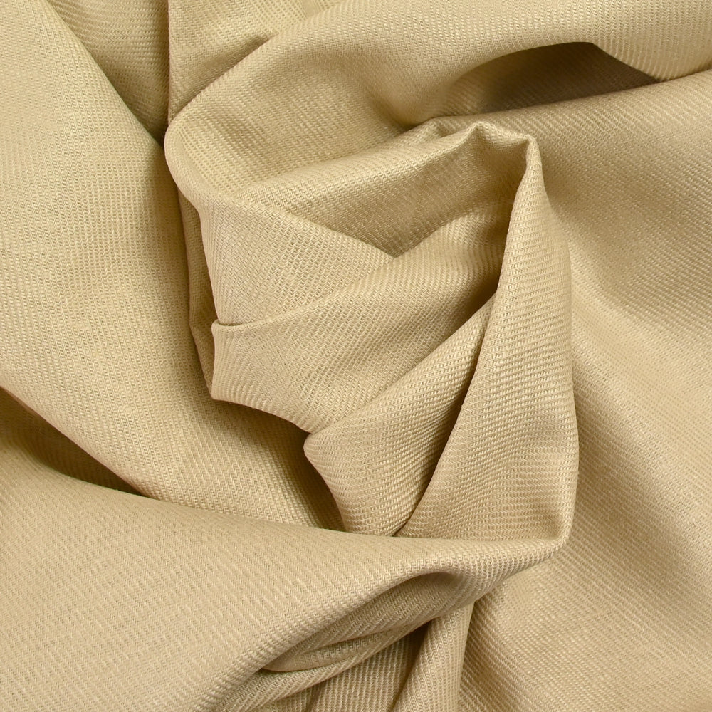 Lin viscose sergé beige - Image 2