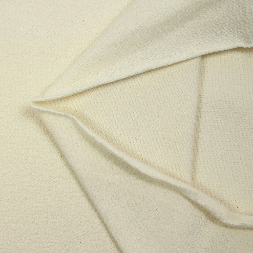 Maille coton fantaisie écru - Image 3