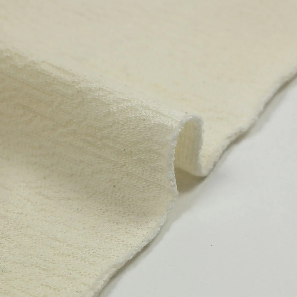 Maille coton fantaisie écru - Image 4