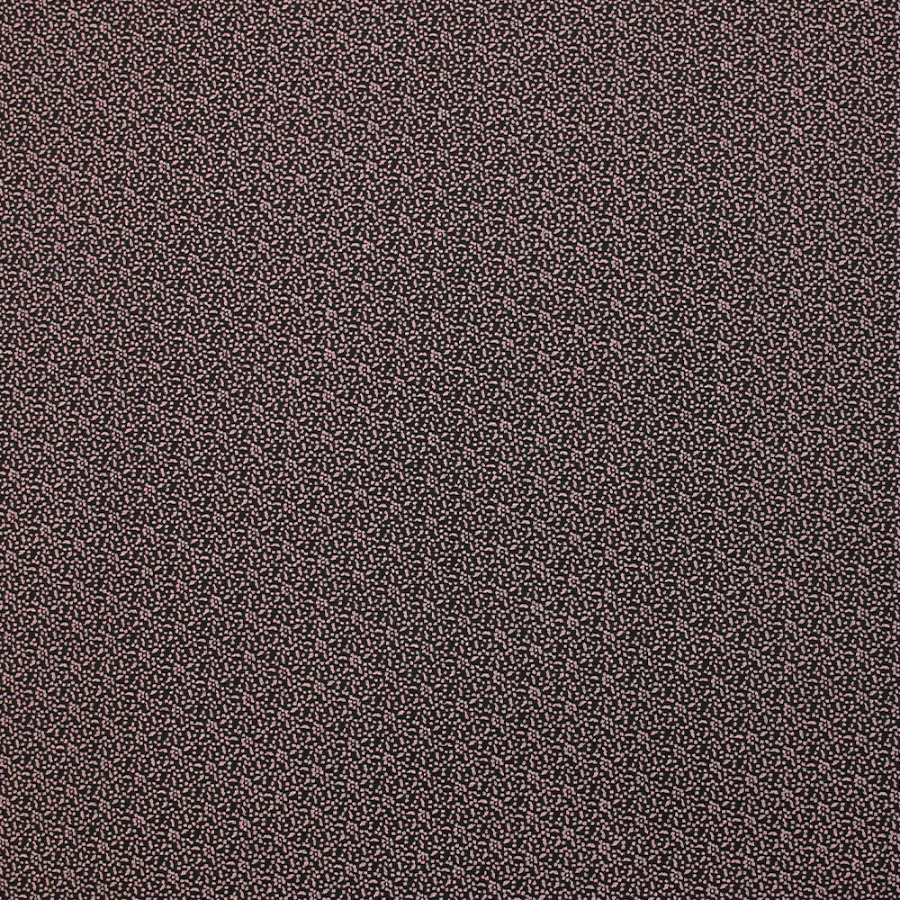 Maille Milano imprimée pointillisme rosé fond noir - Image 4