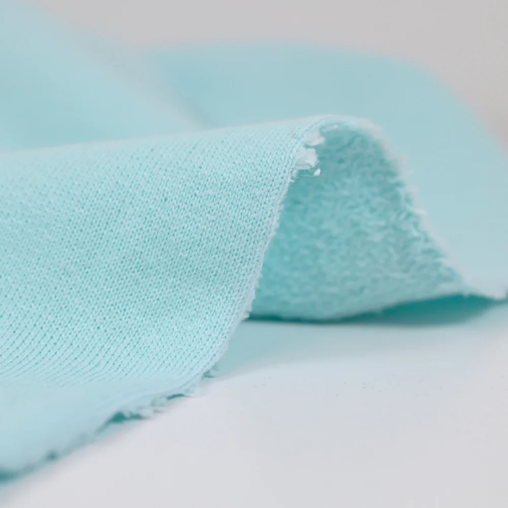 Molleton coton french terry ciel - Image 4