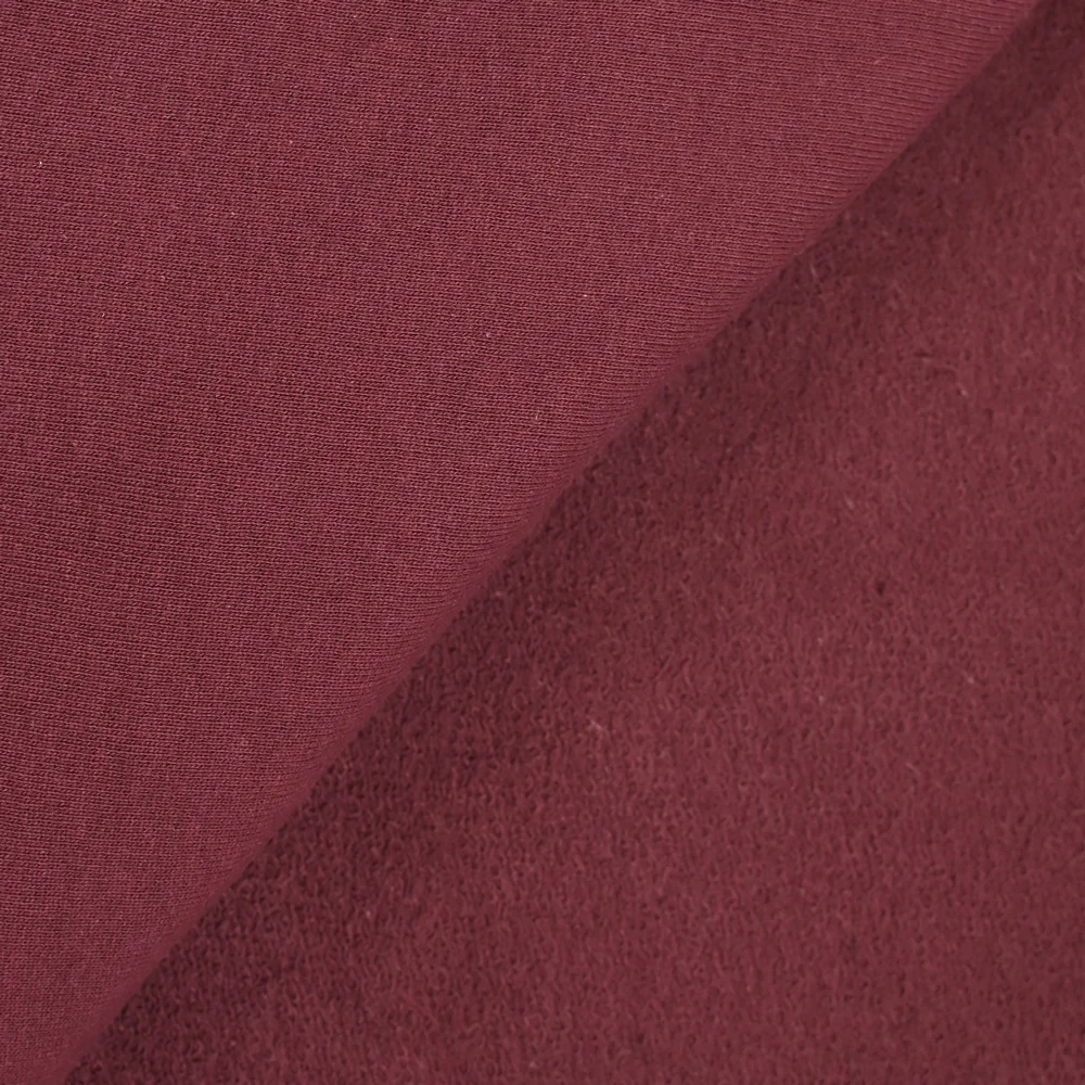 Molleton coton french terry lie de vin - Image 3