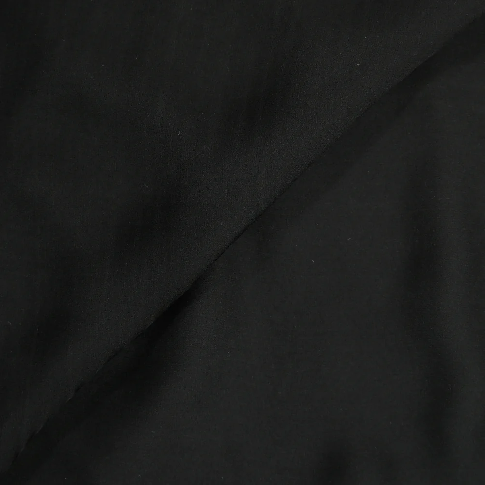 Mousseline 100% soie noir - Image 3