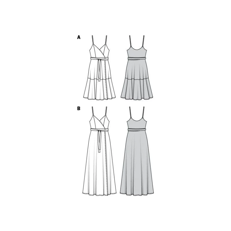Patron Burda 6344 - Robe portefeuille - Image 4