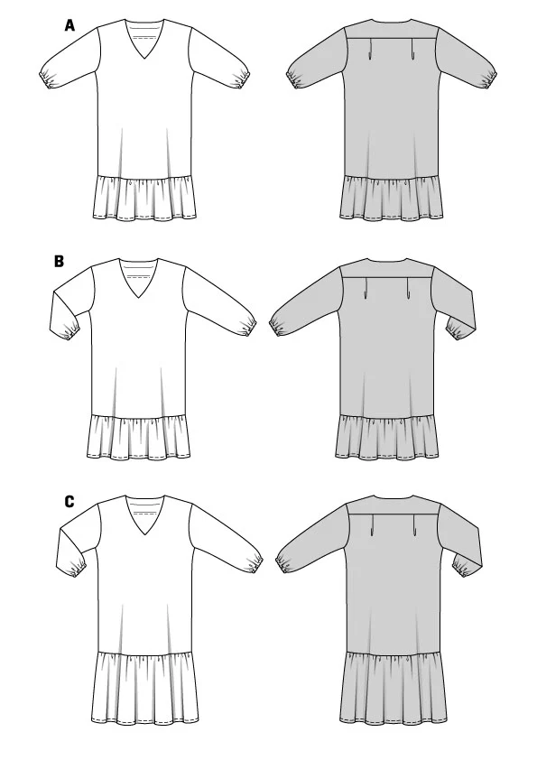Patron Burda n°5907 : Robe - Image 2