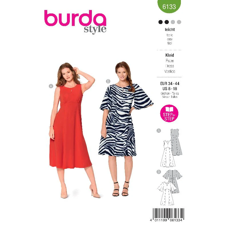 Patron Burda n°6133: Robe