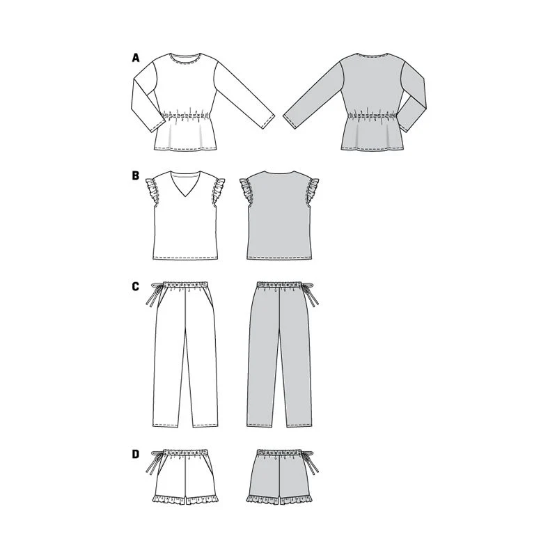 Patron Burda n°6261 Pyjamas - Image 12