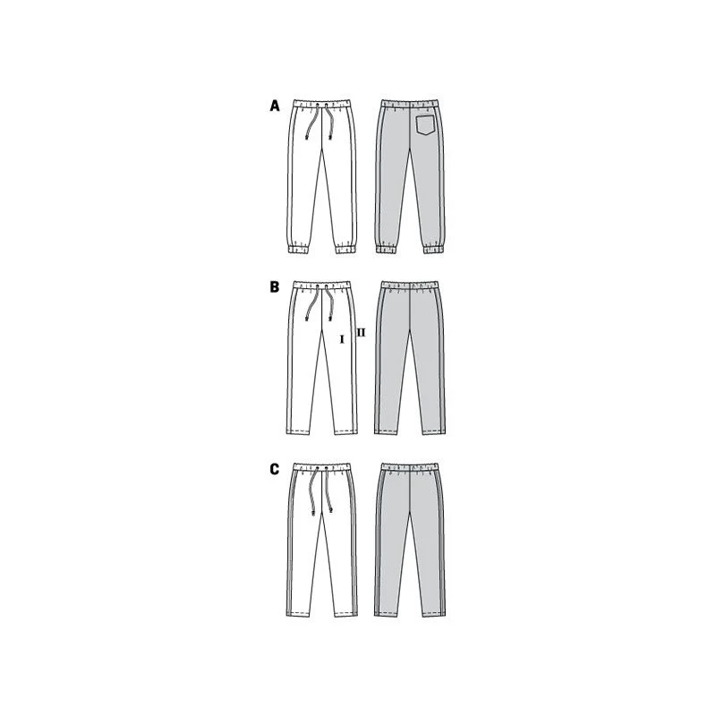 Patron Burda n°9300: Pantalon de jogging Enfant - Image 9