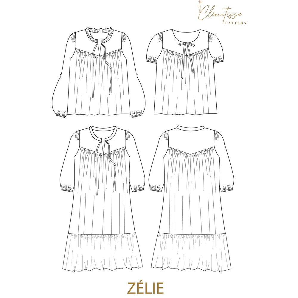 Patron de couture Blouse-Robe ZELIE - Image 4