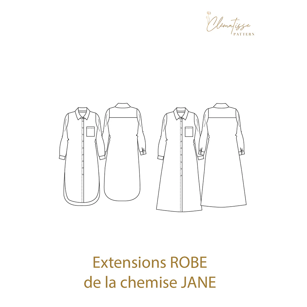Patron de couture Robe-Chemise JANE - Image 10