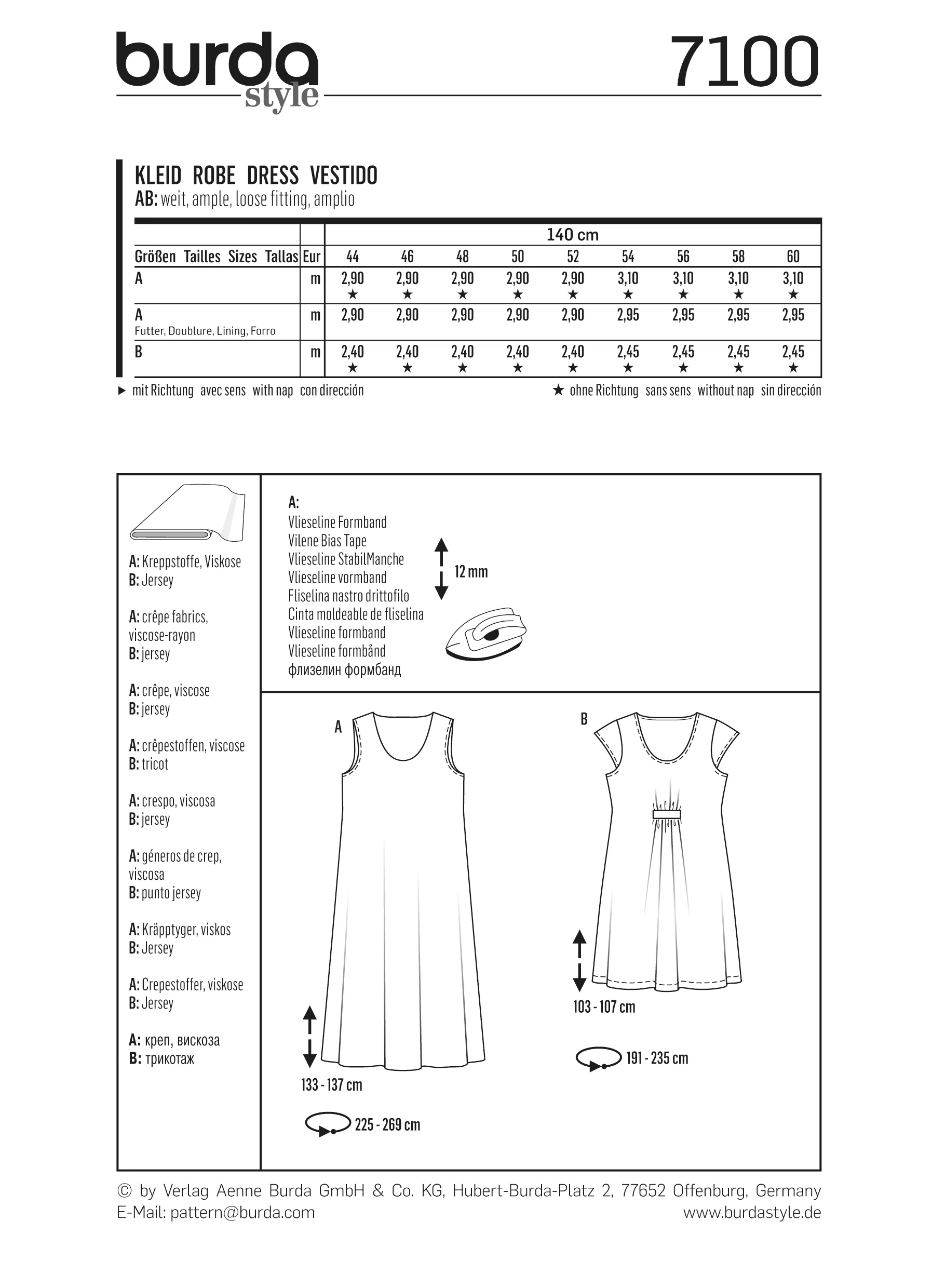 Patron n°7100 : Robe - Image 5