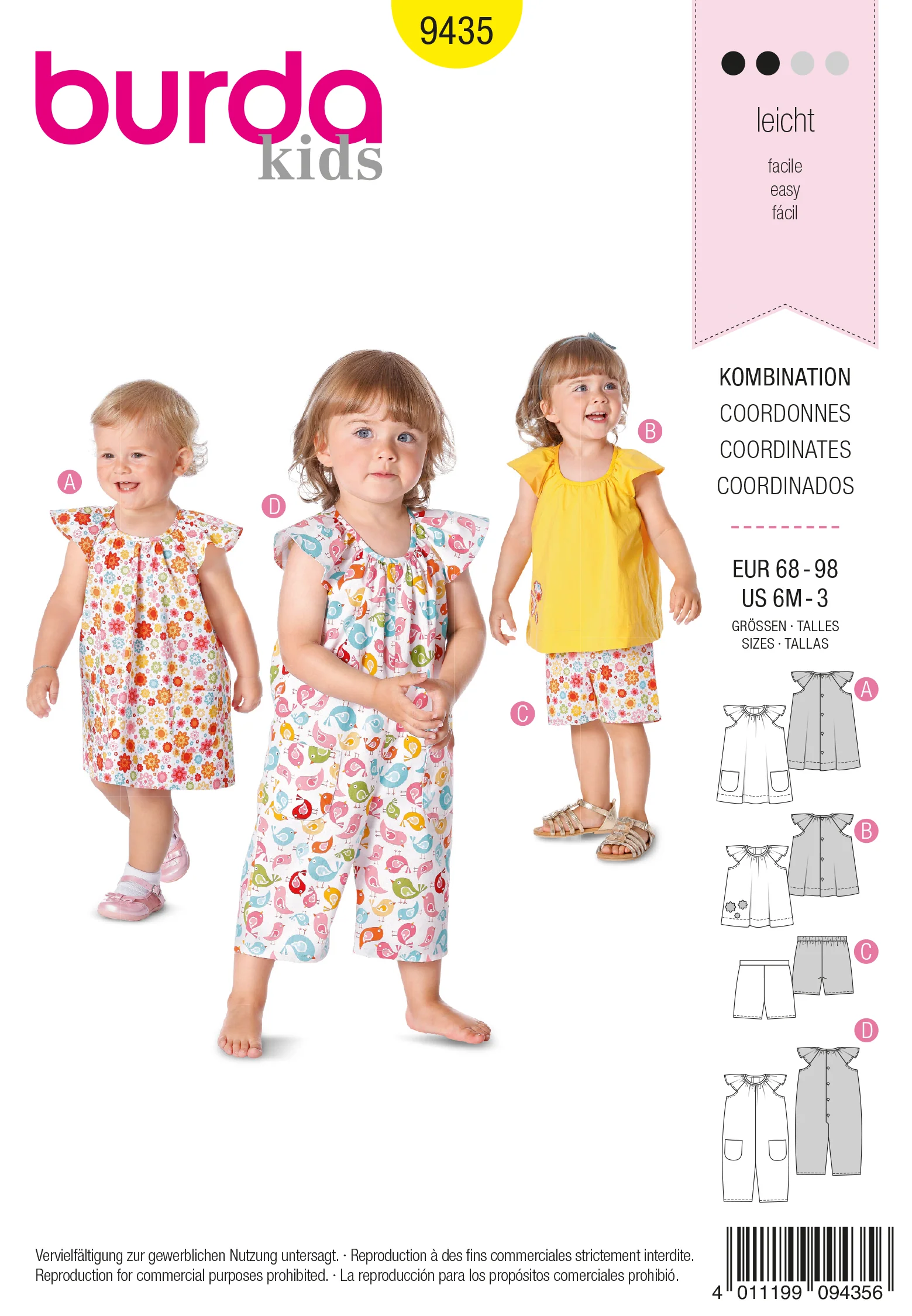 Patron N°9435 : Coordonnés bébé