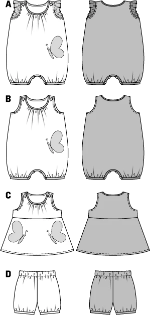 Patron n°9462 : Ensemble pour bébé - Image 2