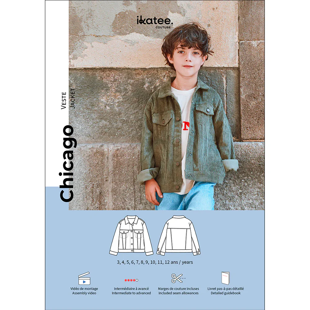 Patron veste enfant CHICAGO