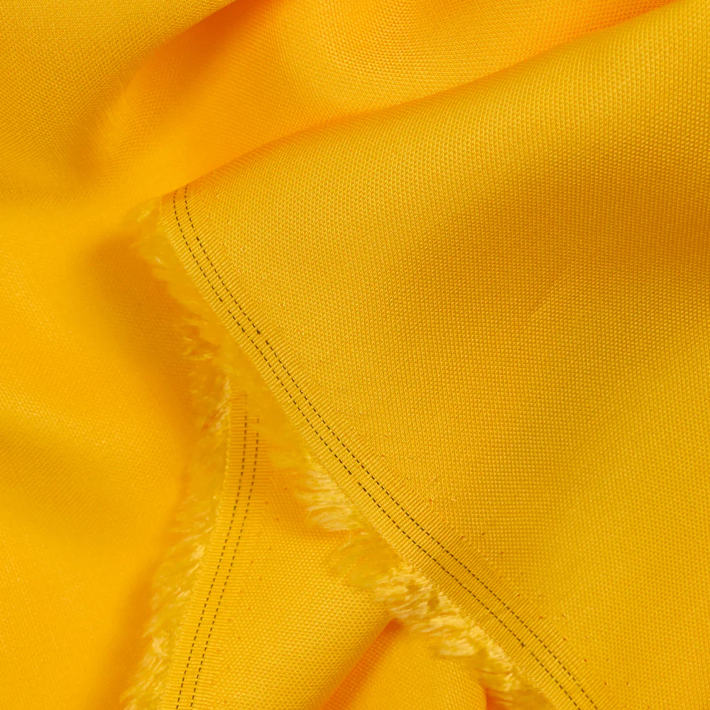Piqué de viscose jaune tournesol - Image 3