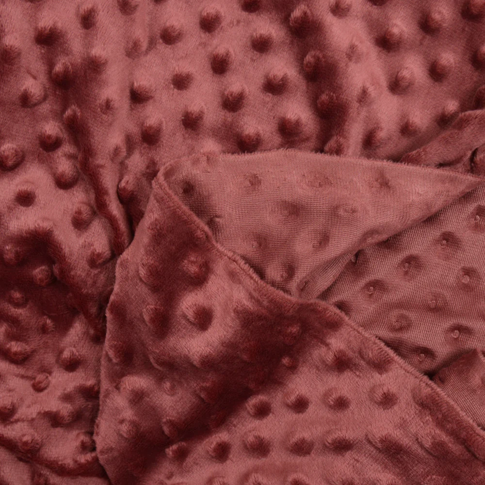 Polaire minky relief auburn - Image 2