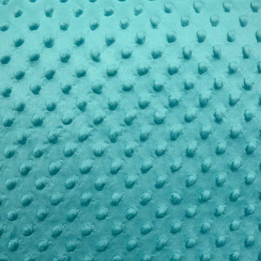 Polaire minky relief turquoise - Image 4