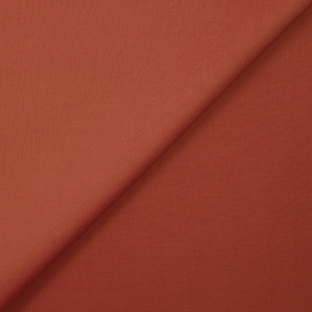 Polycoton changeant rouge capucine
