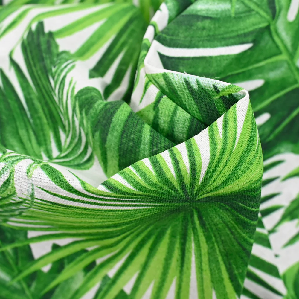 Polycoton imprimé monstera - Image 2