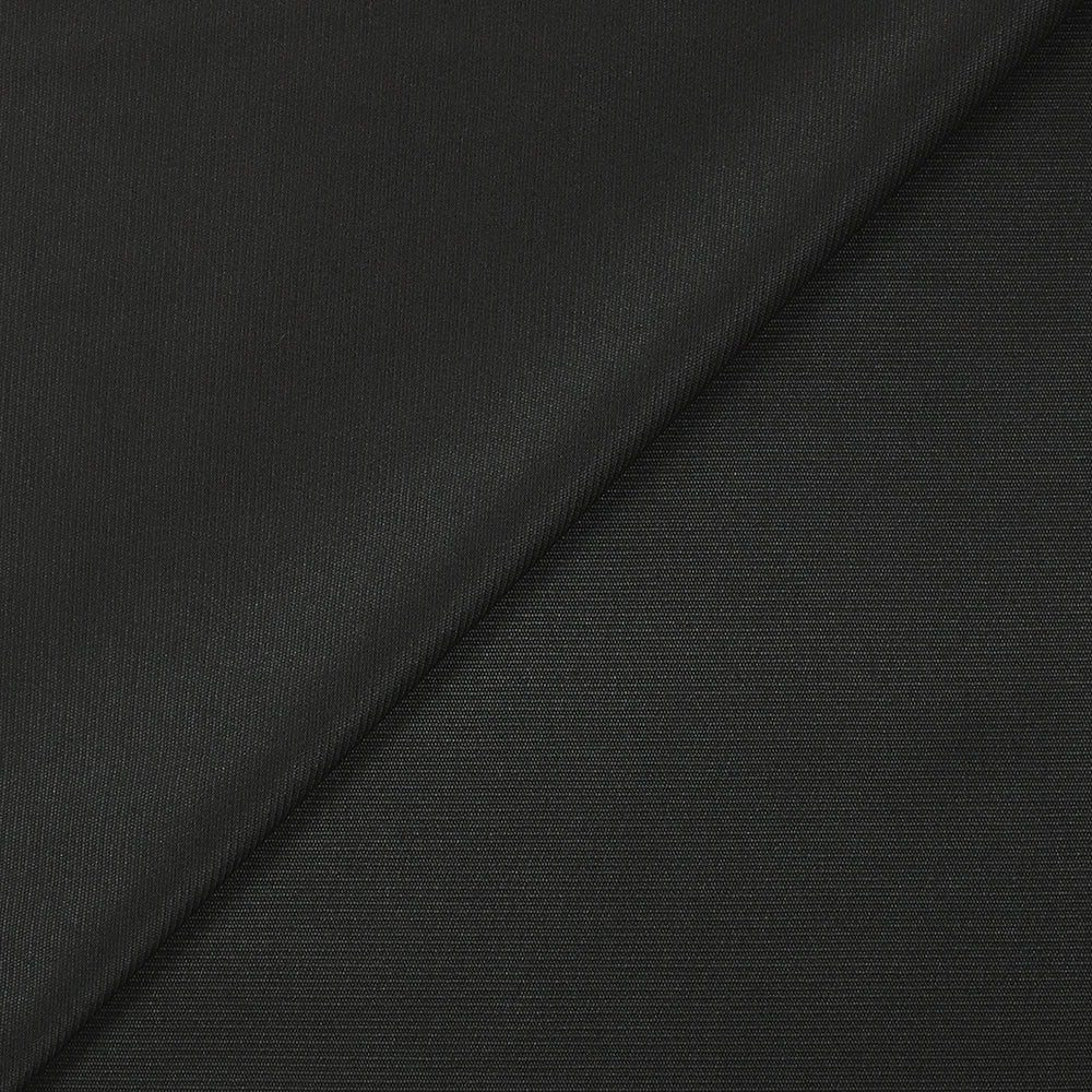 Polycoton satiné noir