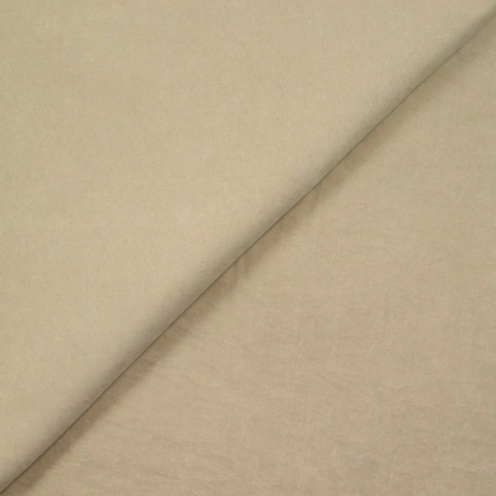 Polyester effet cupro beige