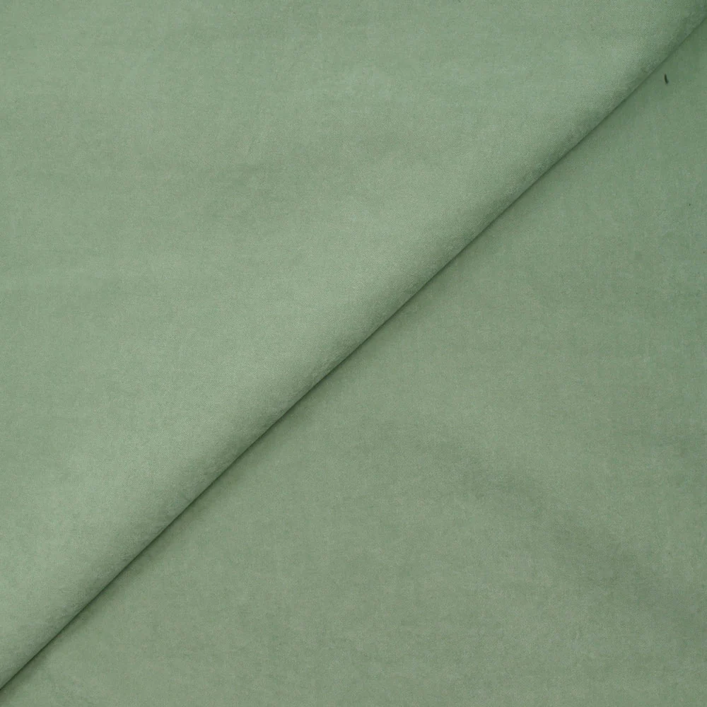 Polyester effet cupro vert