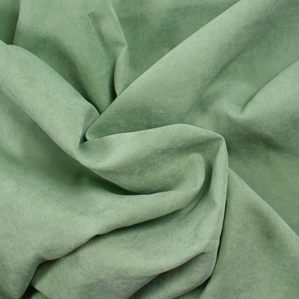 Polyester effet cupro vert - Image 2