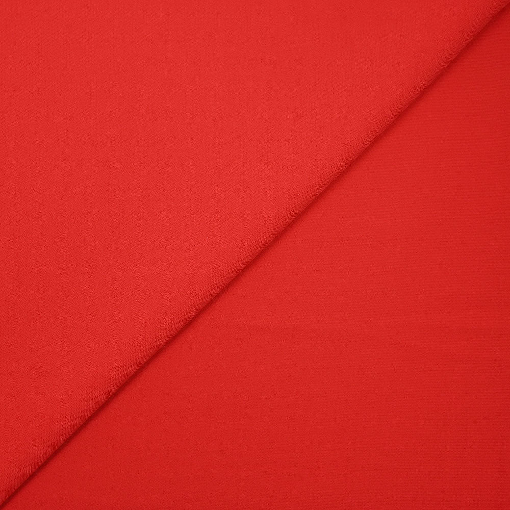Polyester fluide rouge coquelicot