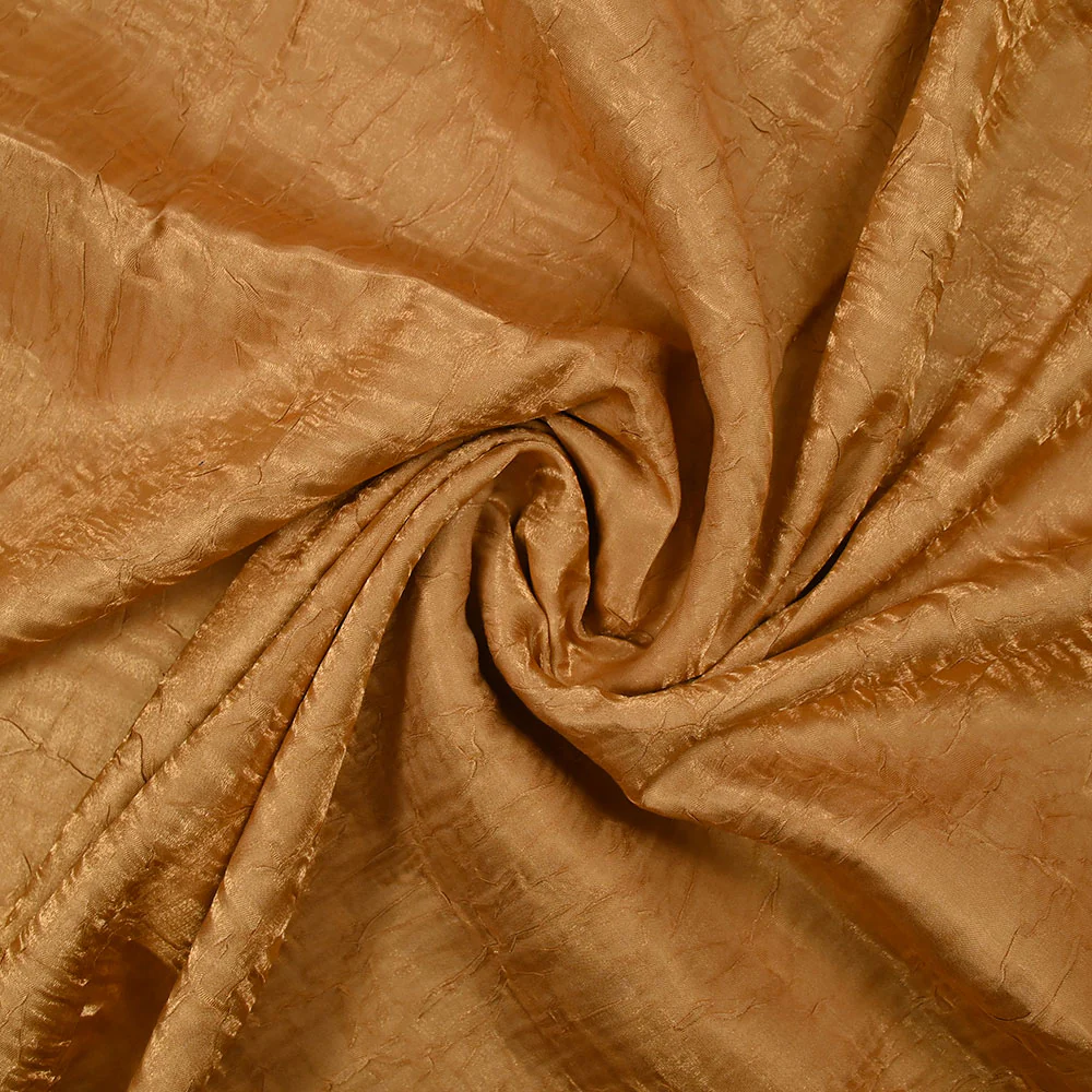 Polyester froissé Romane jaune miel - Image 2