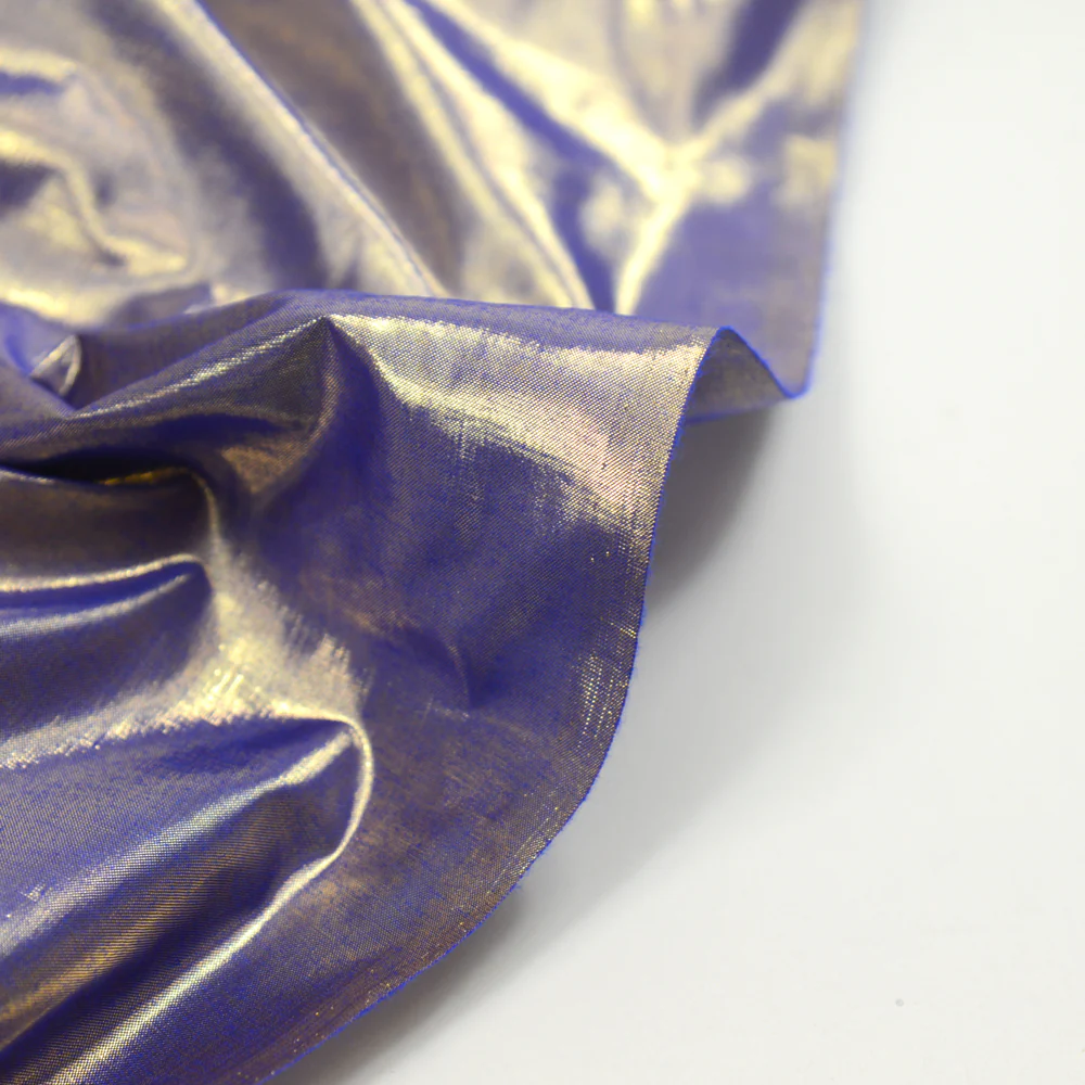 Polyester lamé violet - Image 3