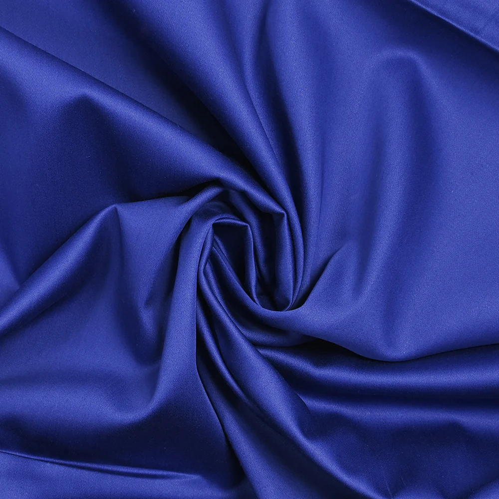 Popeline de coton satinée bleu roi - Image 2
