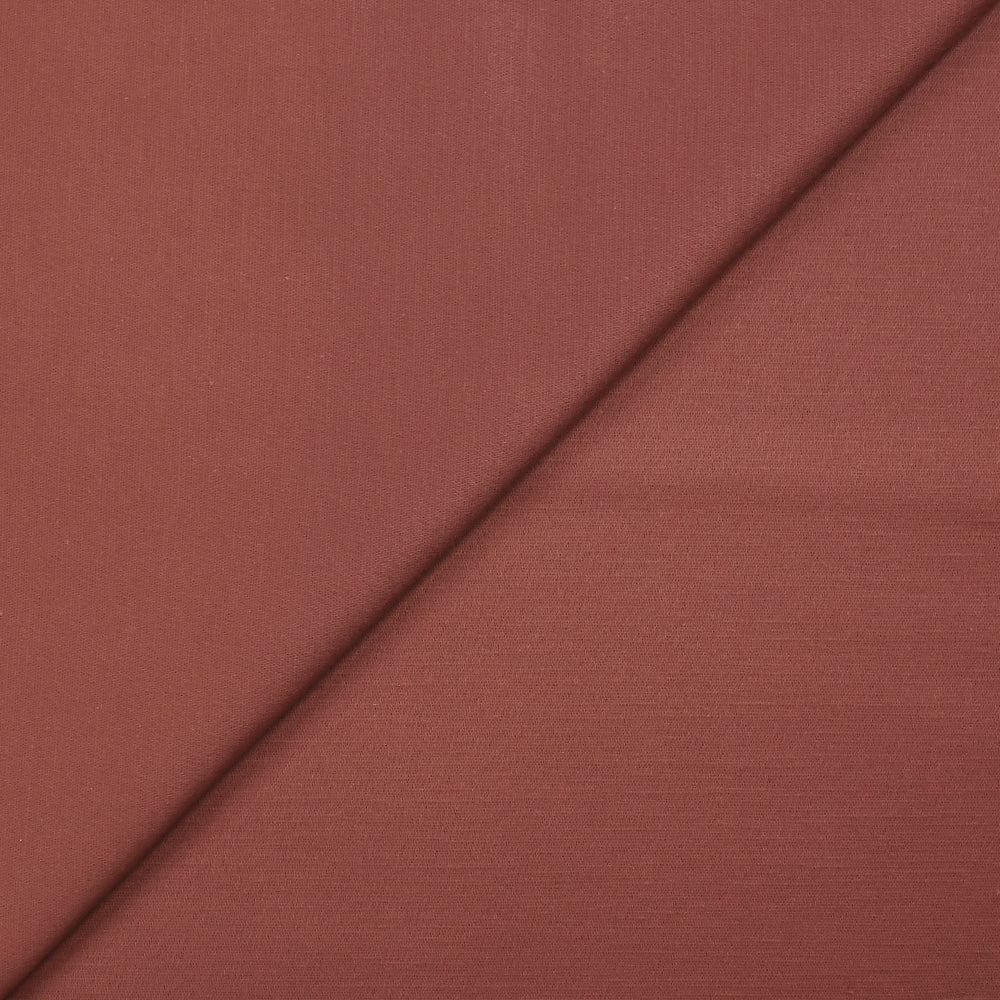 Satin de coton doupionné bois de rose