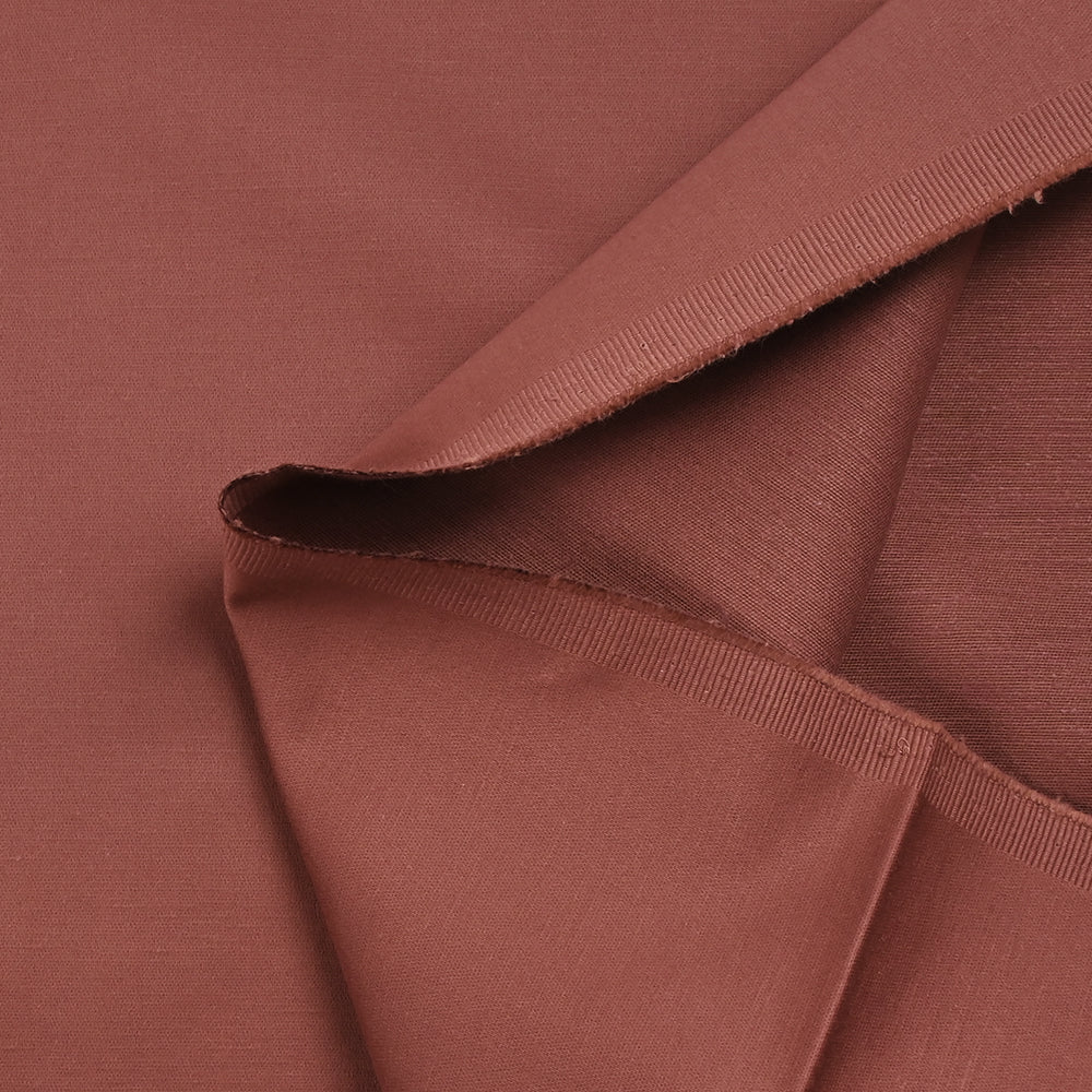 Satin de coton doupionné bois de rose - Image 3