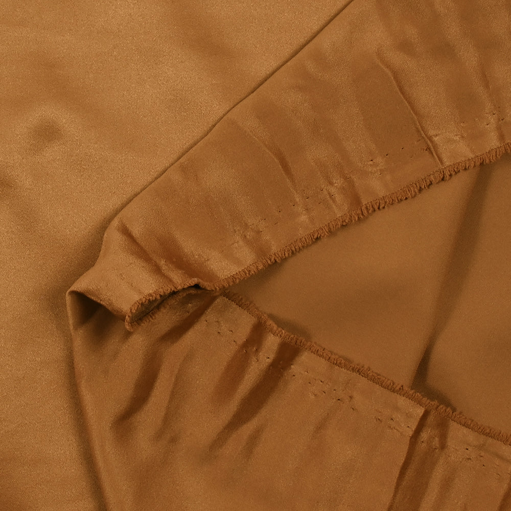 Satin de polyester léger cuivre - Image 3