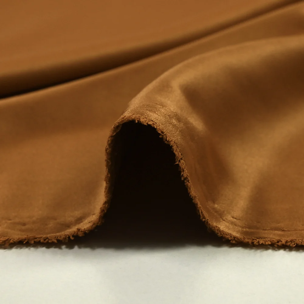 Satin de polyester léger cuivre - Image 4