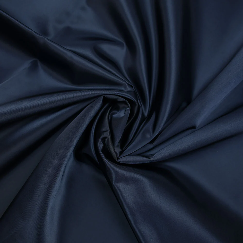 Satin duchesse polyester bleu marine - Image 2