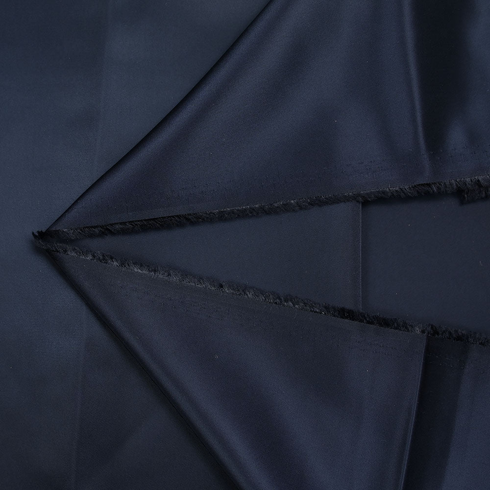 Satin duchesse polyester bleu marine - Image 3