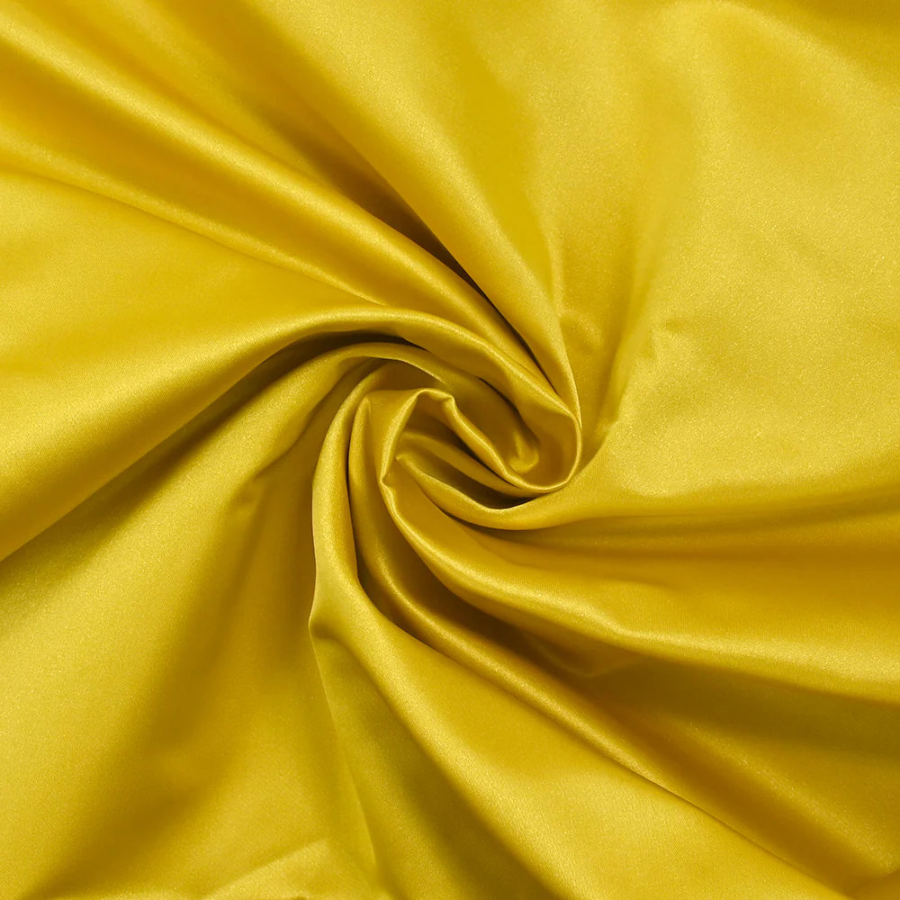 Satin duchesse polyester jaune soleil - Image 2