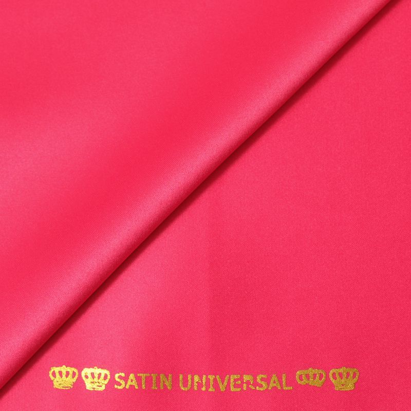 Satin mat toucher soie fuchsia