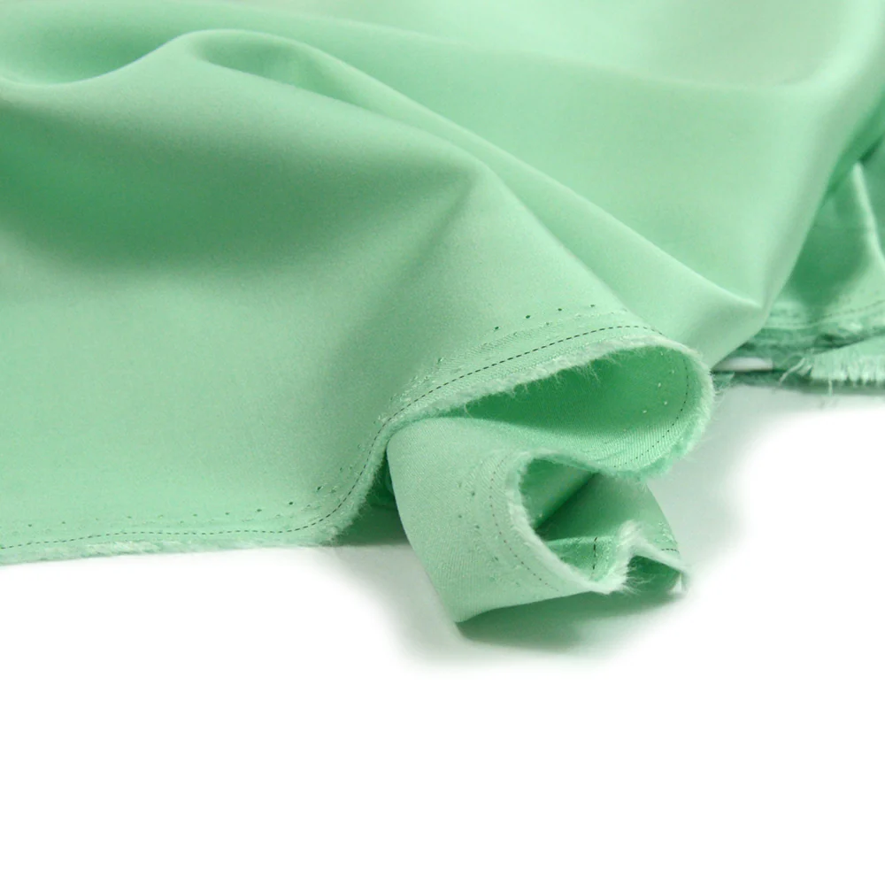 Satin viscose vert d'eau - Image 4