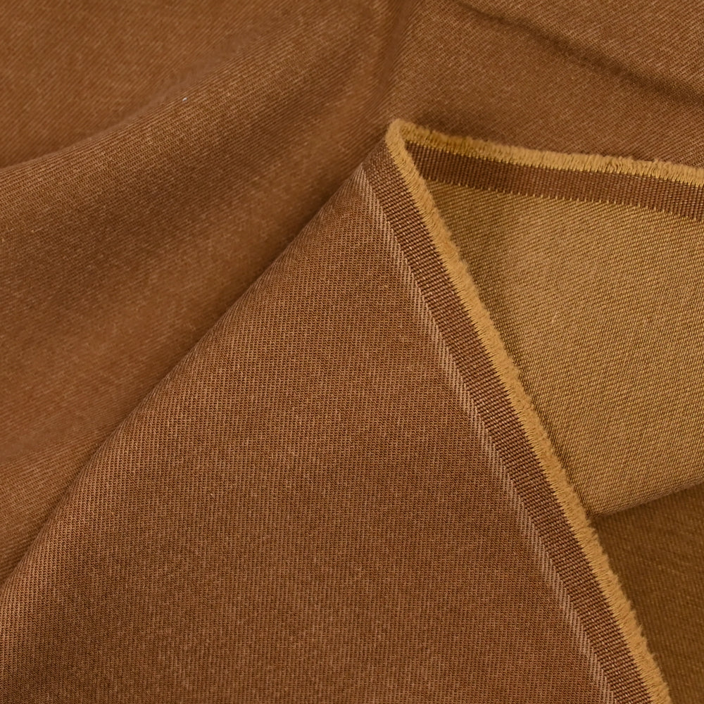 Sergé de coton camel - Image 3