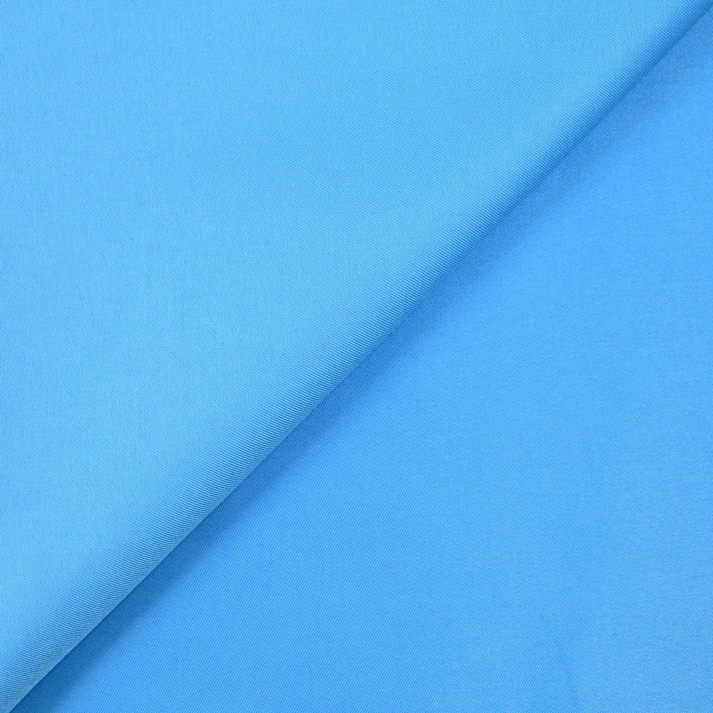 Sergé de polyester turquoise