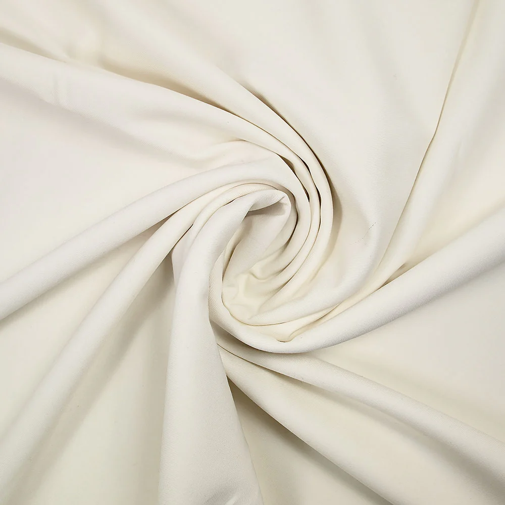 Sergé viscose Marie blanc cassé - Image 2