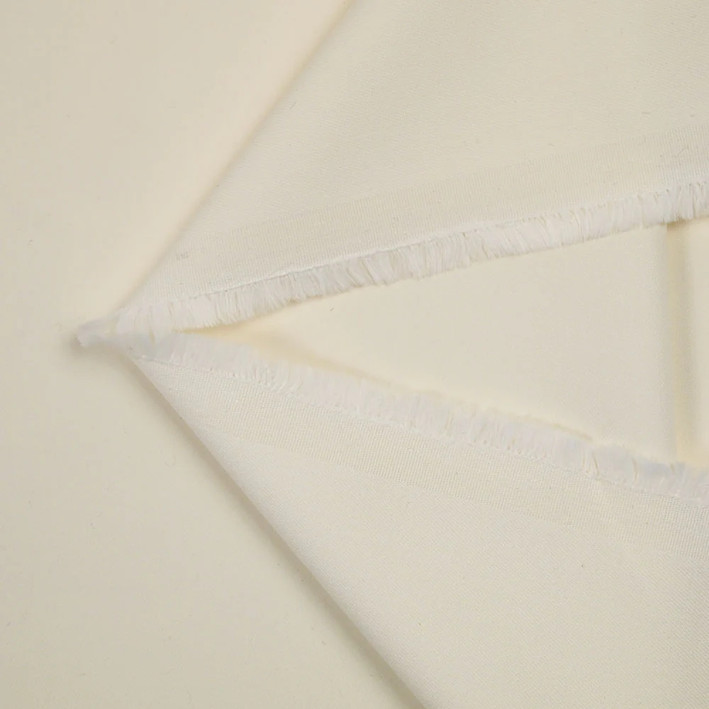 Sergé viscose Marie blanc cassé - Image 3