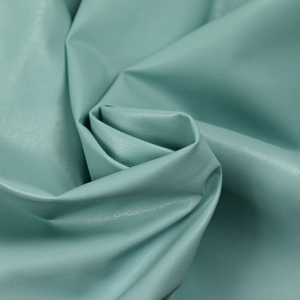 Simili cuir vert d'eau - Image 2