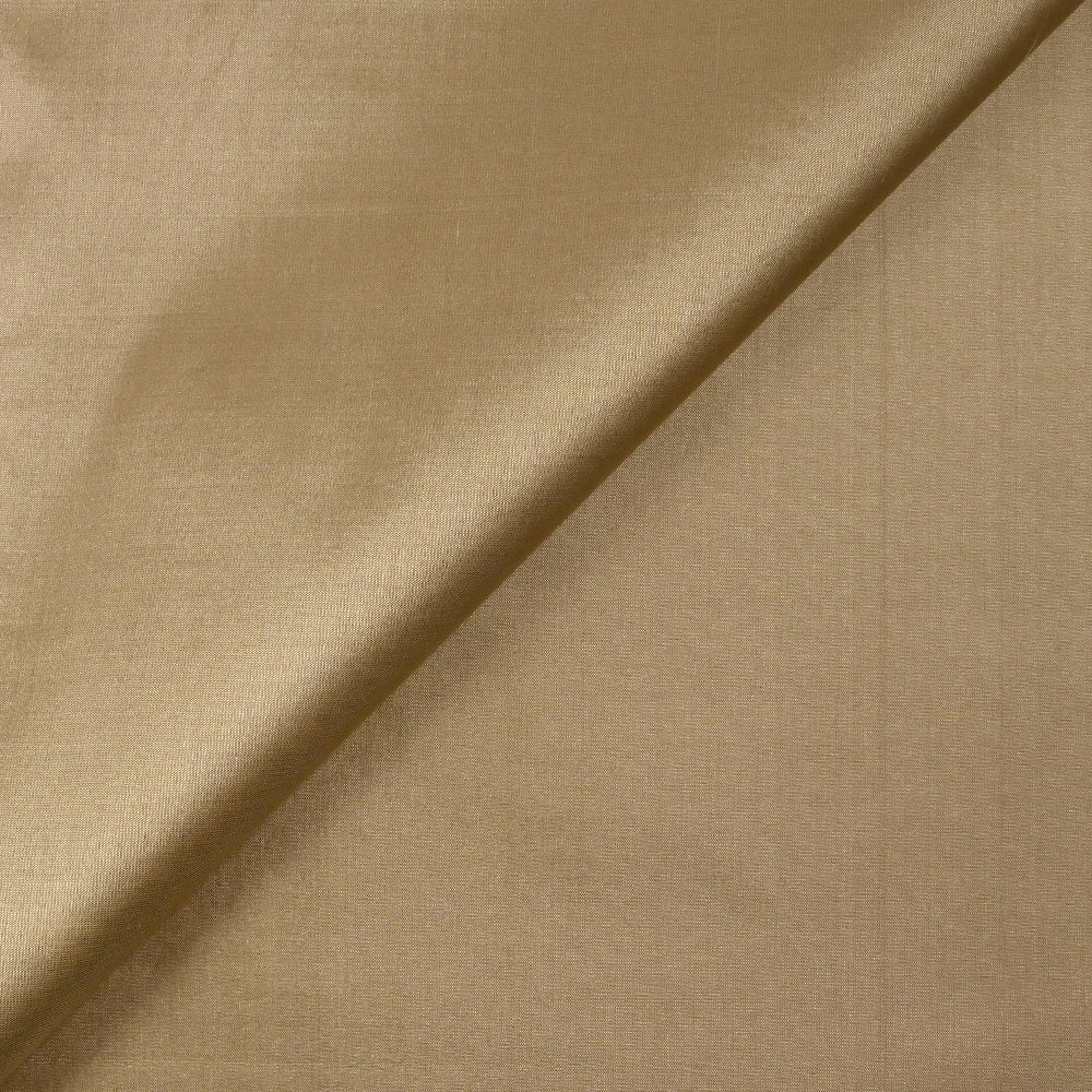Taffetas 100% soie beige doré