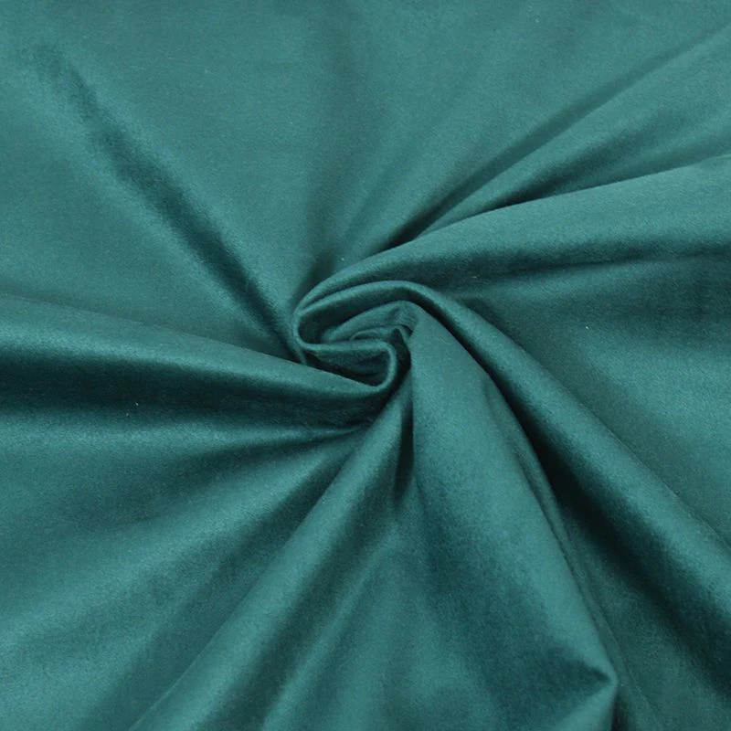 Tissu aspect daim double-face vert émeraude - Image 3