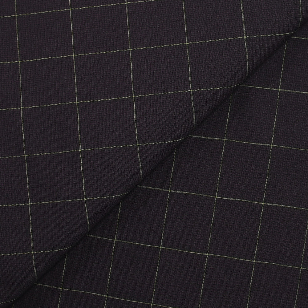 Tissu imperméable déperlant à carreaux violet et noir